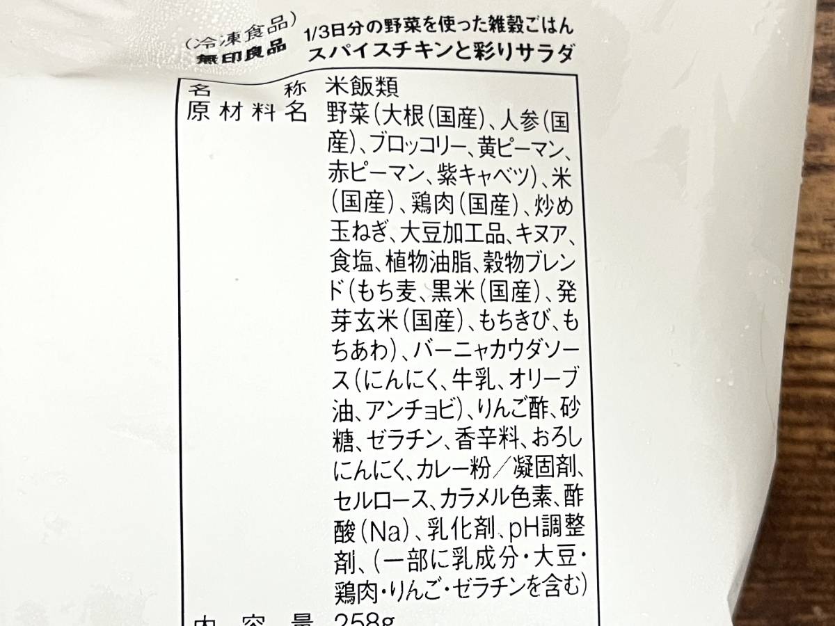 成分表