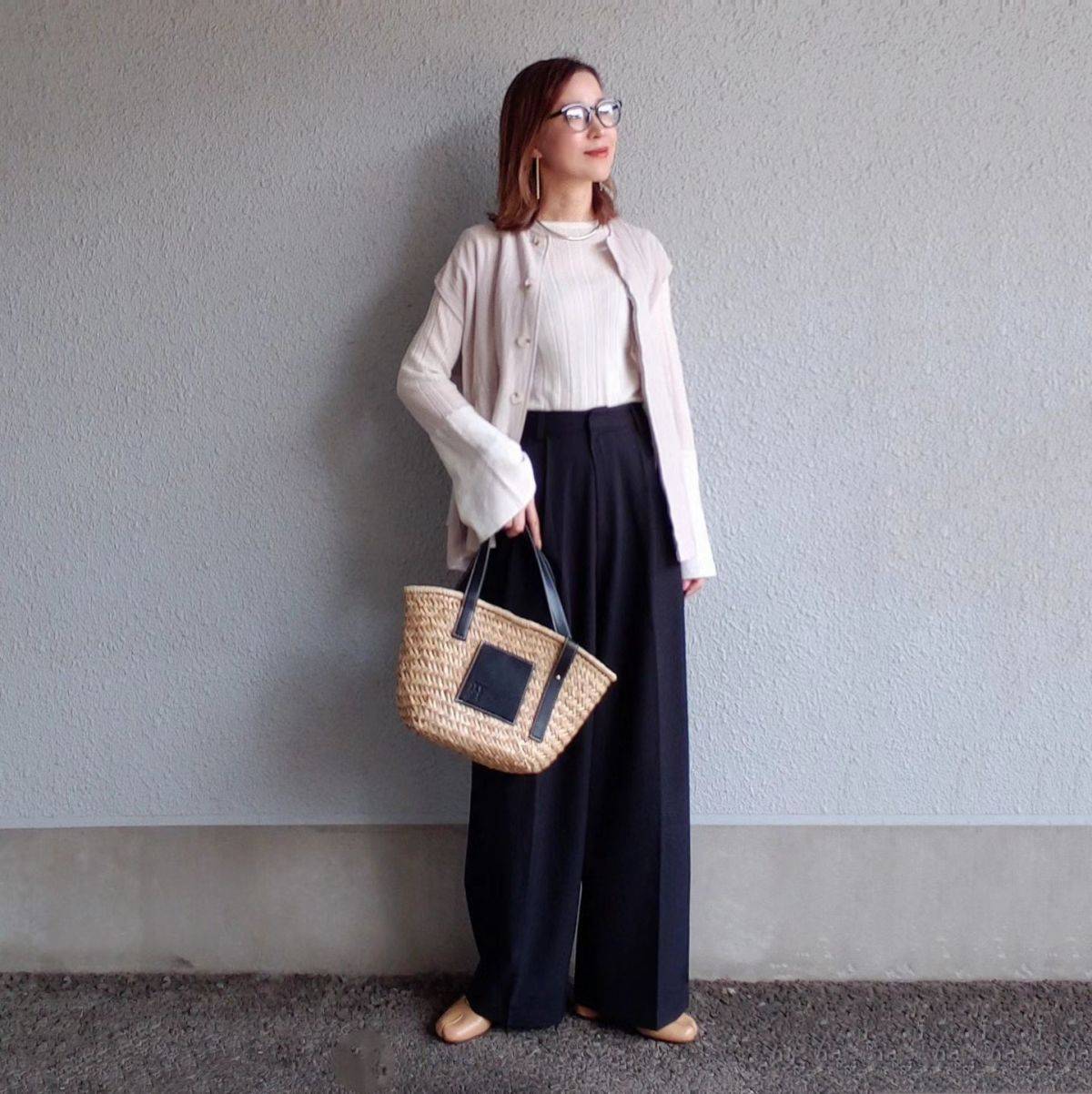 トップスの重ね着が◎