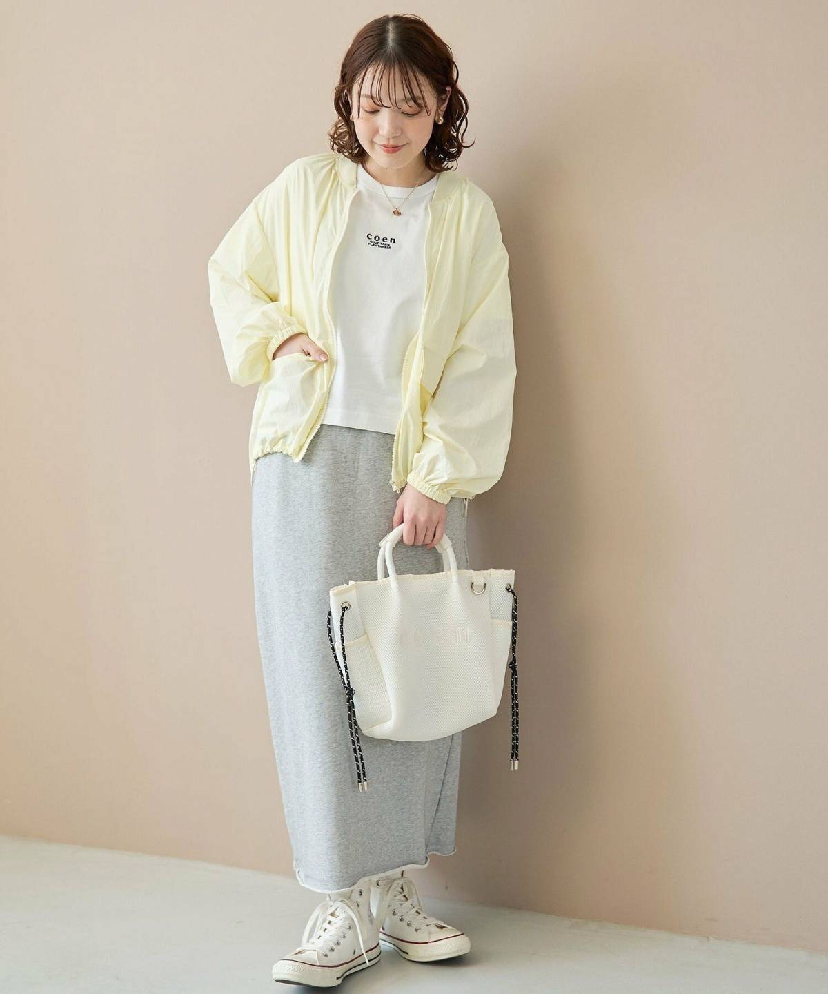 10月の大阪 モッズコート×タイトスカートコーデ