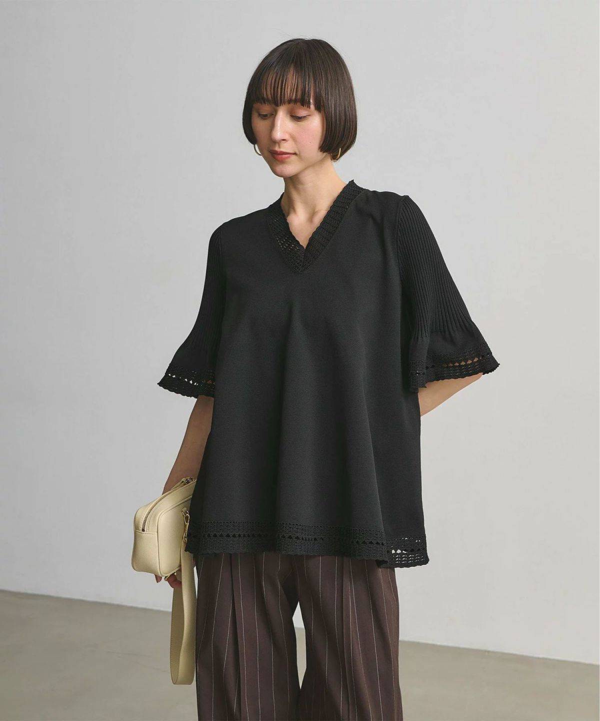 UNITED ARROWS Vネック ニットチュニック