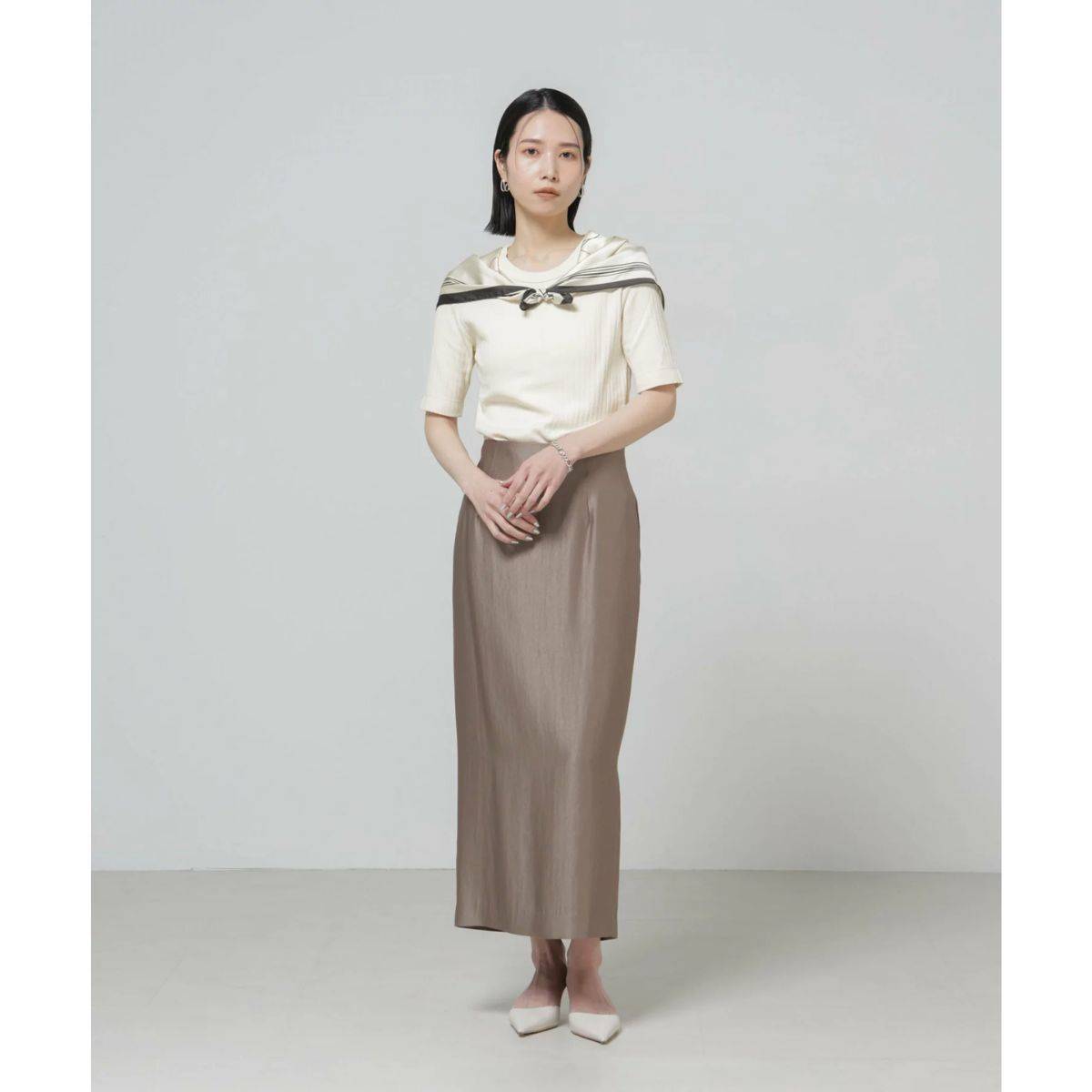 Anti Soaked(R) 汗染み防止クルーネックリブTシャツ