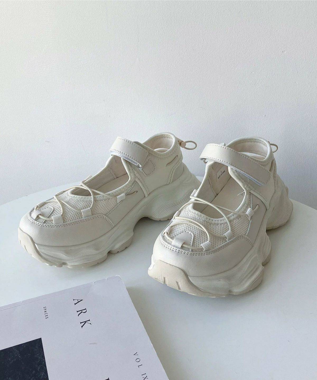 AS KNOW AS plus 厚底 メッシュスニーカーサンダル