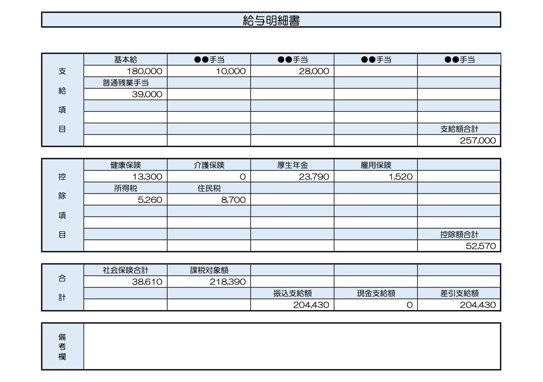 給与明細