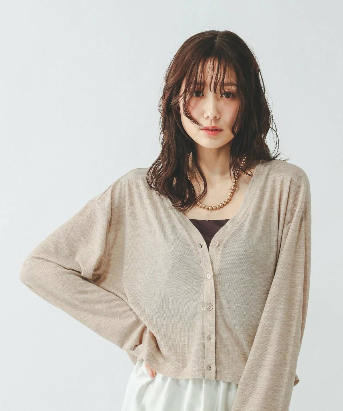 GLOBAL WORK UVカットカーデ