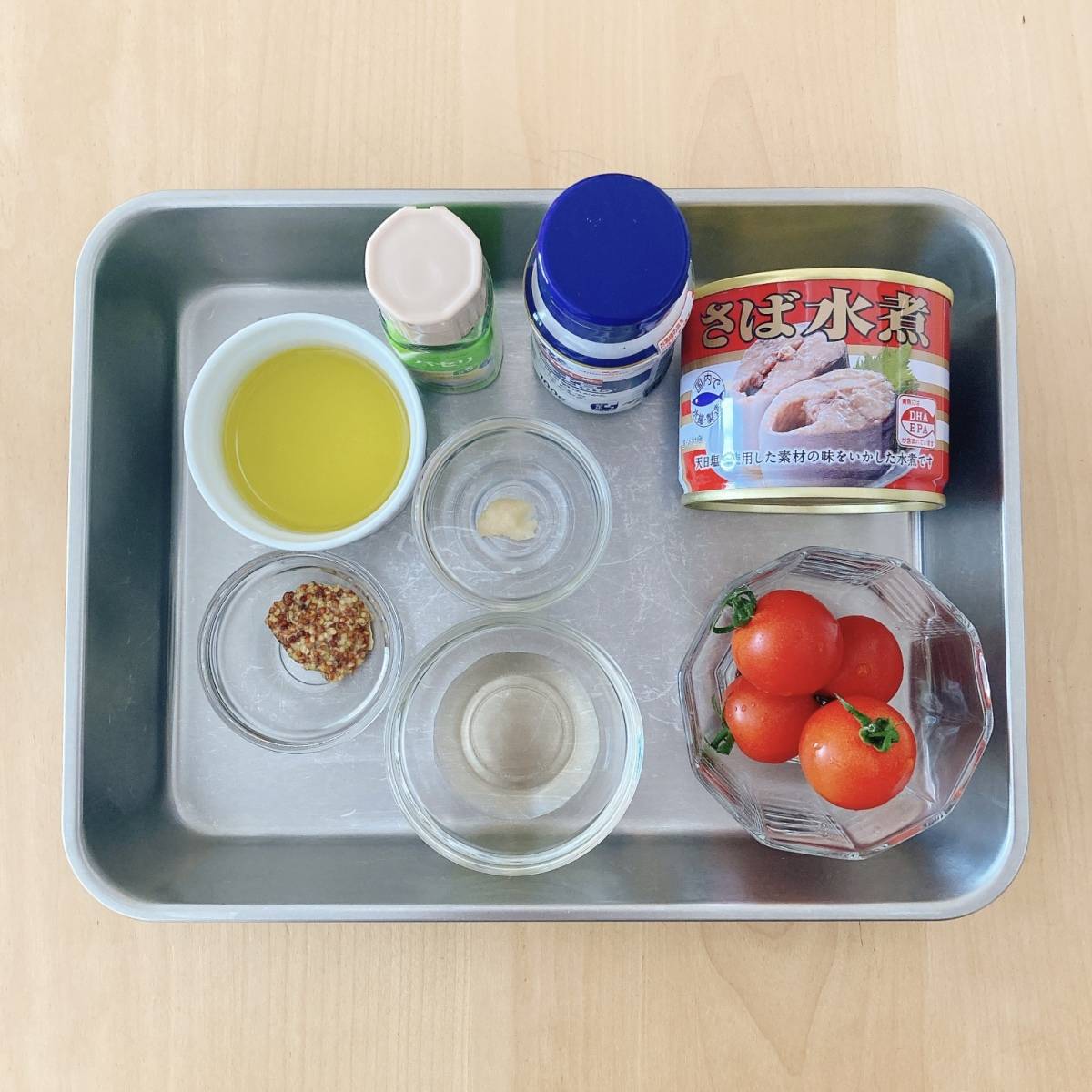 キョクヨー公式の「「さば水煮」缶でイタリアンプチサラダ」のレシピ