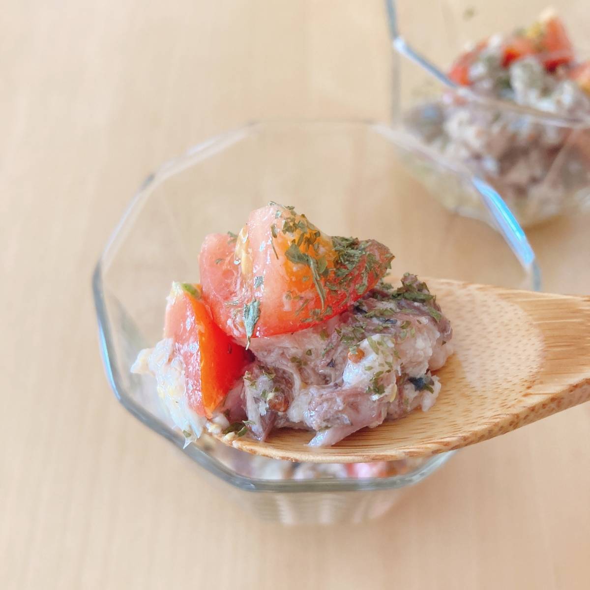 キョクヨー公式の「「さば水煮」缶でイタリアンプチサラダ」のレシピ