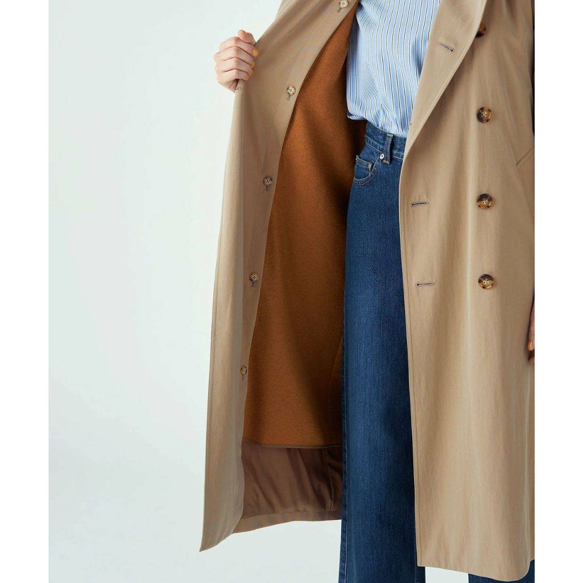 MACPHEE  シャンブレーツイル トレンチコート