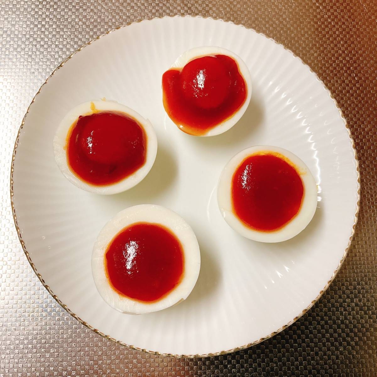 JA全農公式の「エビチリ風たまごディップ」のレシピ