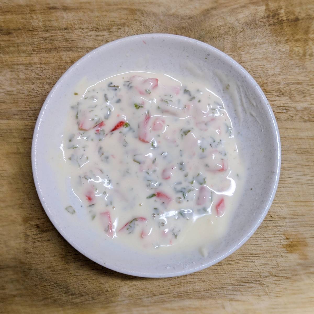 いちまさ公式の「カニかまの磯部揚げ紅生姜味」のレシピ