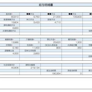  39歳ドライバー給与明細 