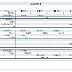  43歳営業企画職給与明細 