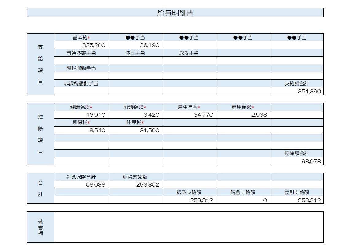 給与明細
