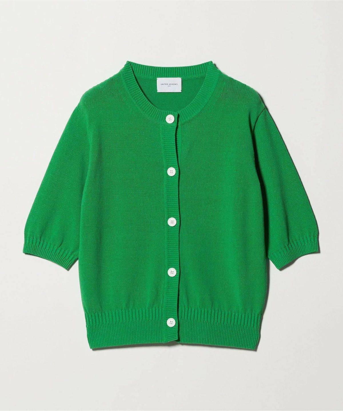 UNITED ARROWS クルーネック ベーシック カーディガン -ウォッシャブル-