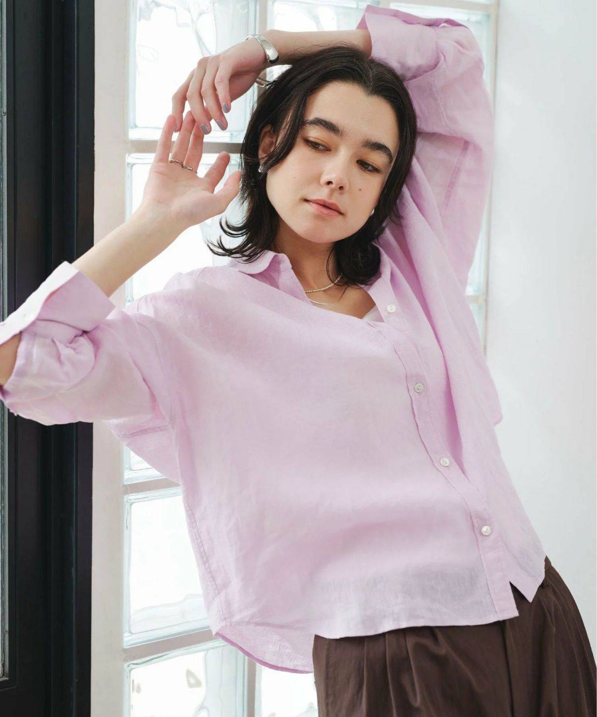 UNITED ARROWS green label relaxing【結論シリーズ】リネンバランスシャツ