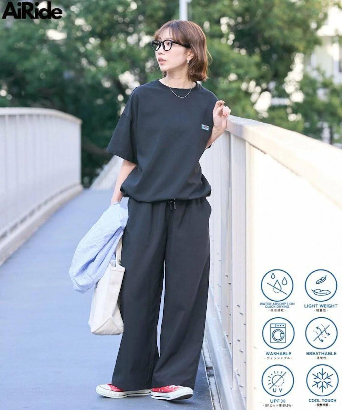 FREAK'S STORE 限定展開 <UVカット・接触冷感・吸水速乾>AiRide(エアライド) 半袖 TEE セットアップ