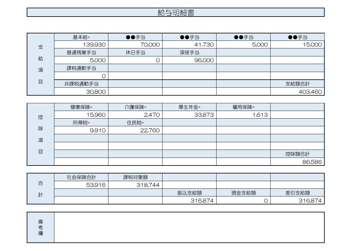 給与明細