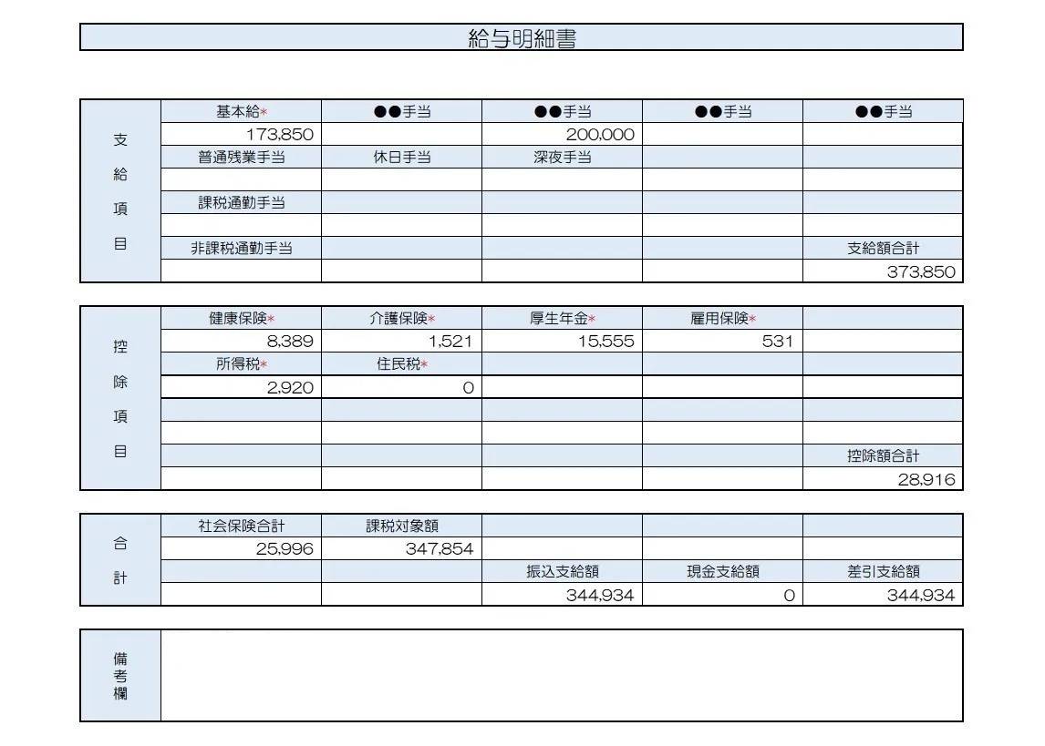 給与明細