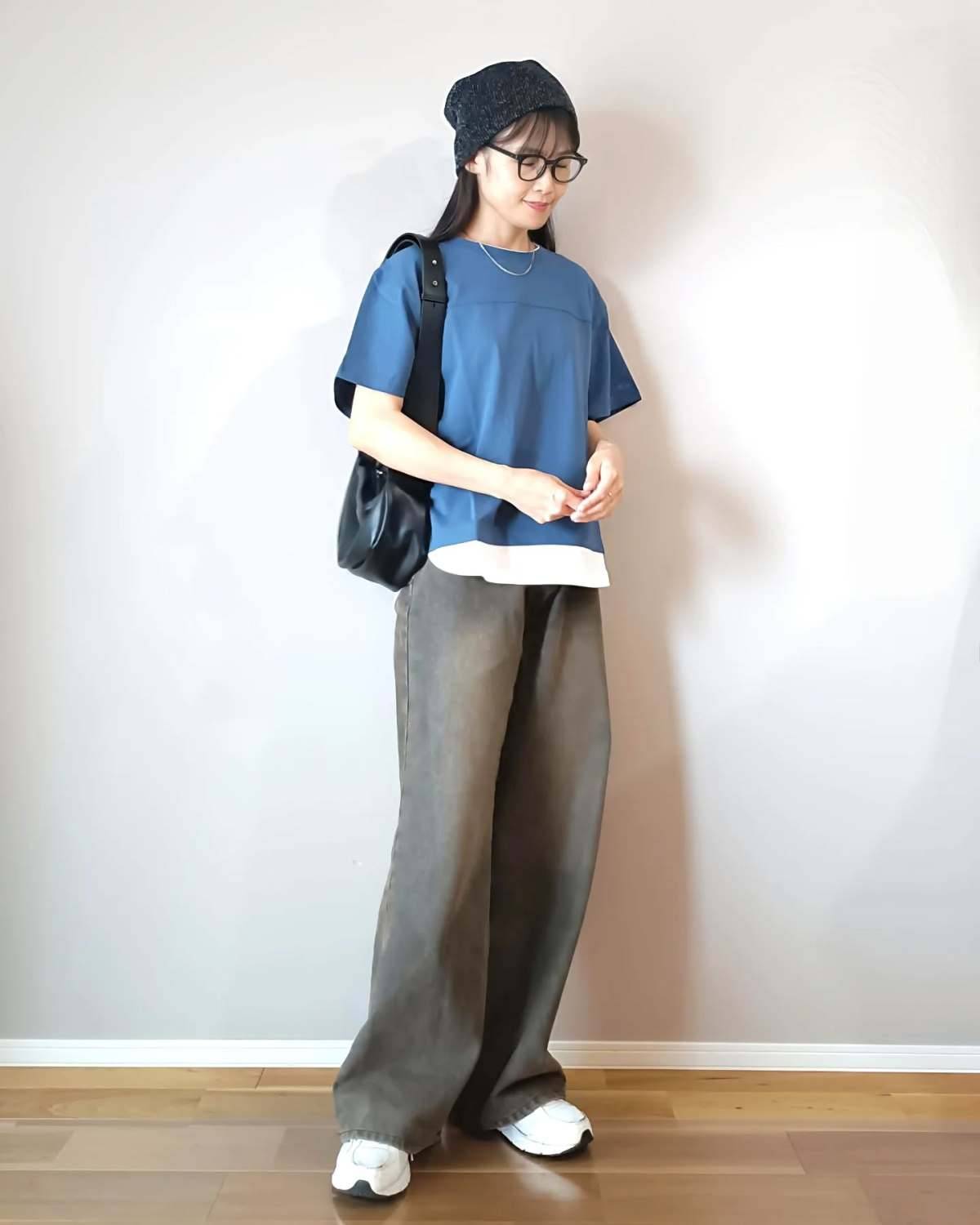 トップスの重ね着が◎