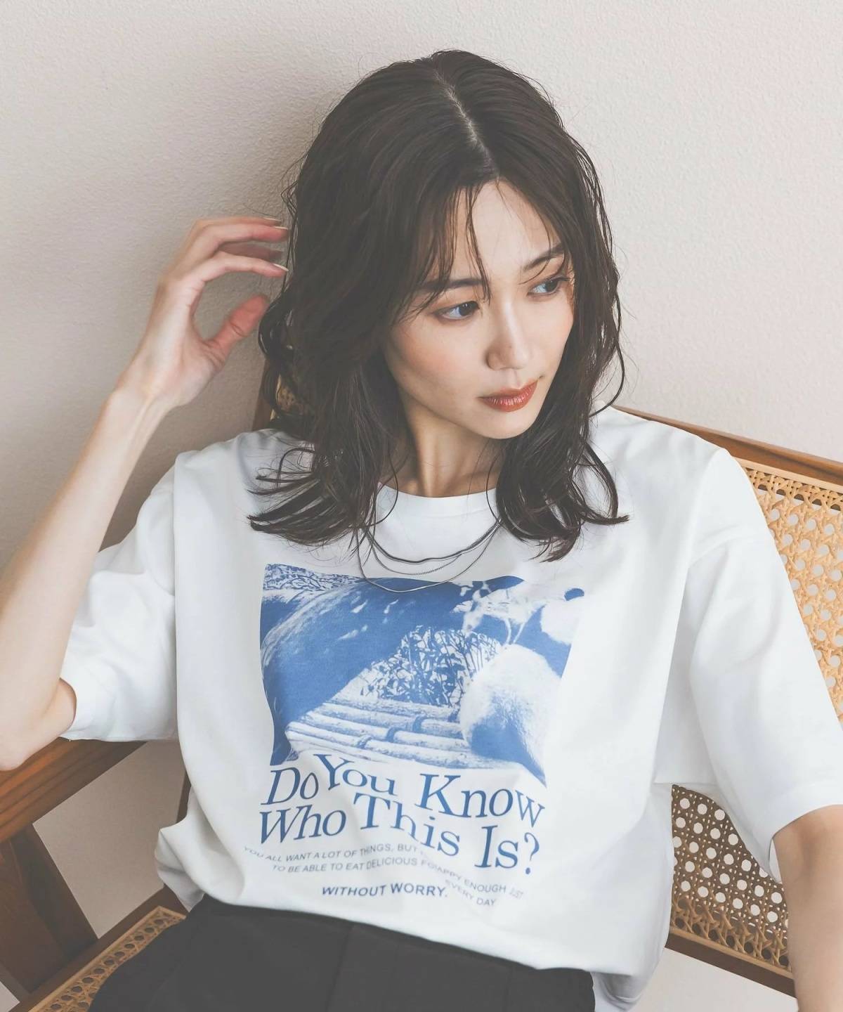 GLOBAL WORK リッチクリーンプリントT半袖