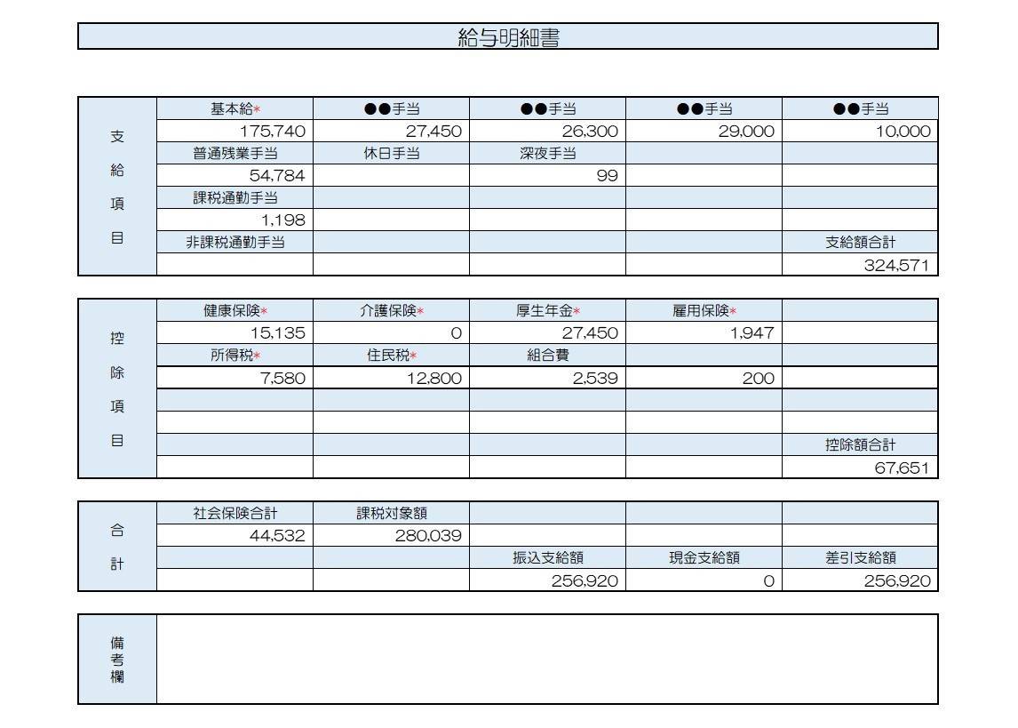 給与明細