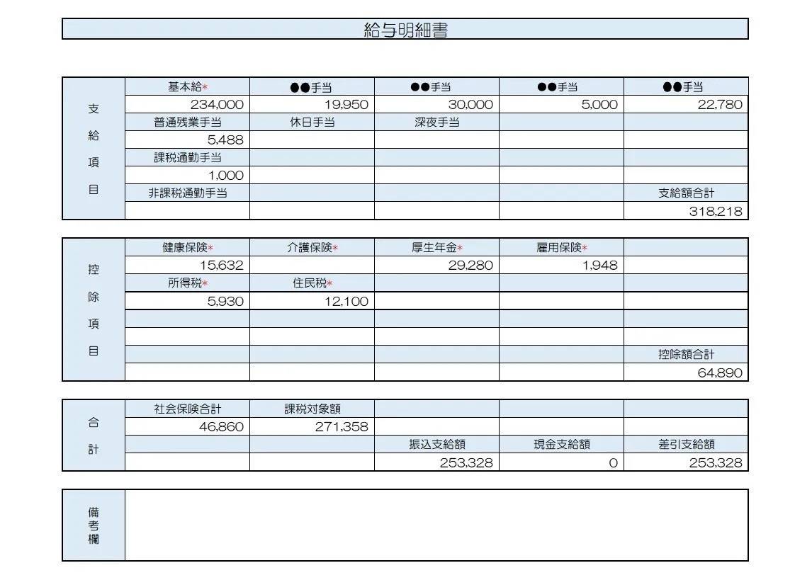 給与明細
