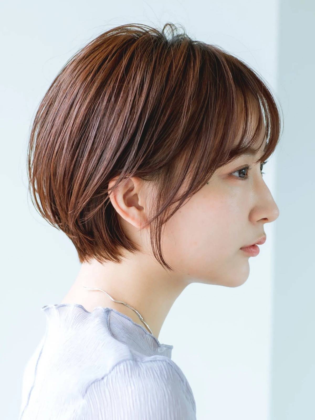 シンプル丸みショート