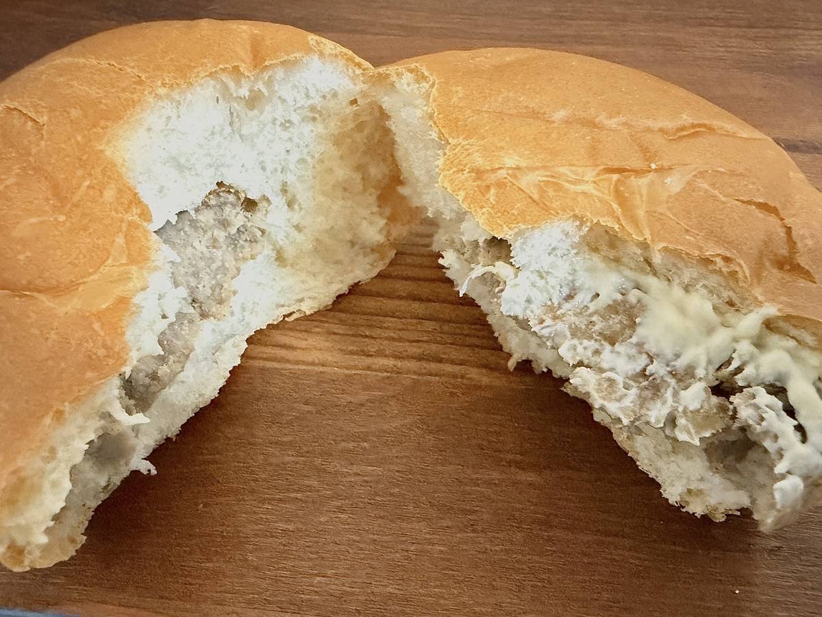 半分ハンバーガー