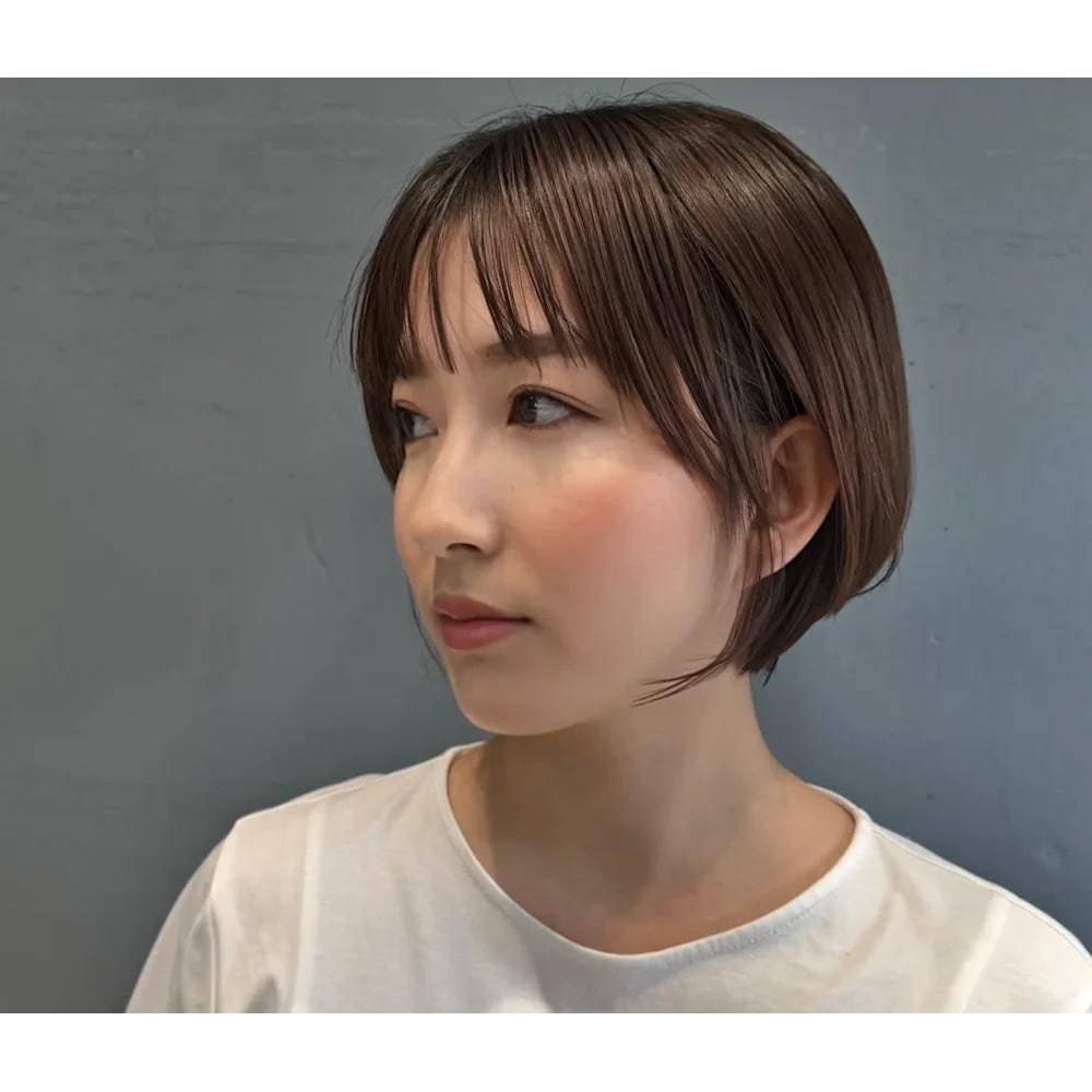丸みのあるコンパクトショートボブ