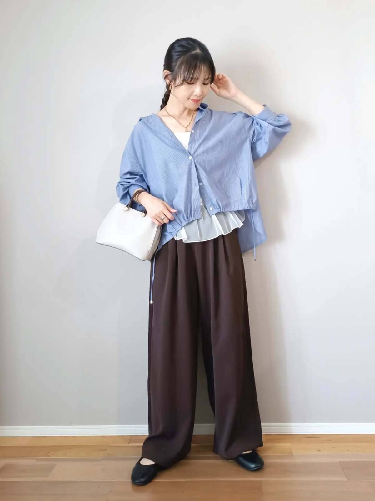 トップスの重ね着にチャレンジする！