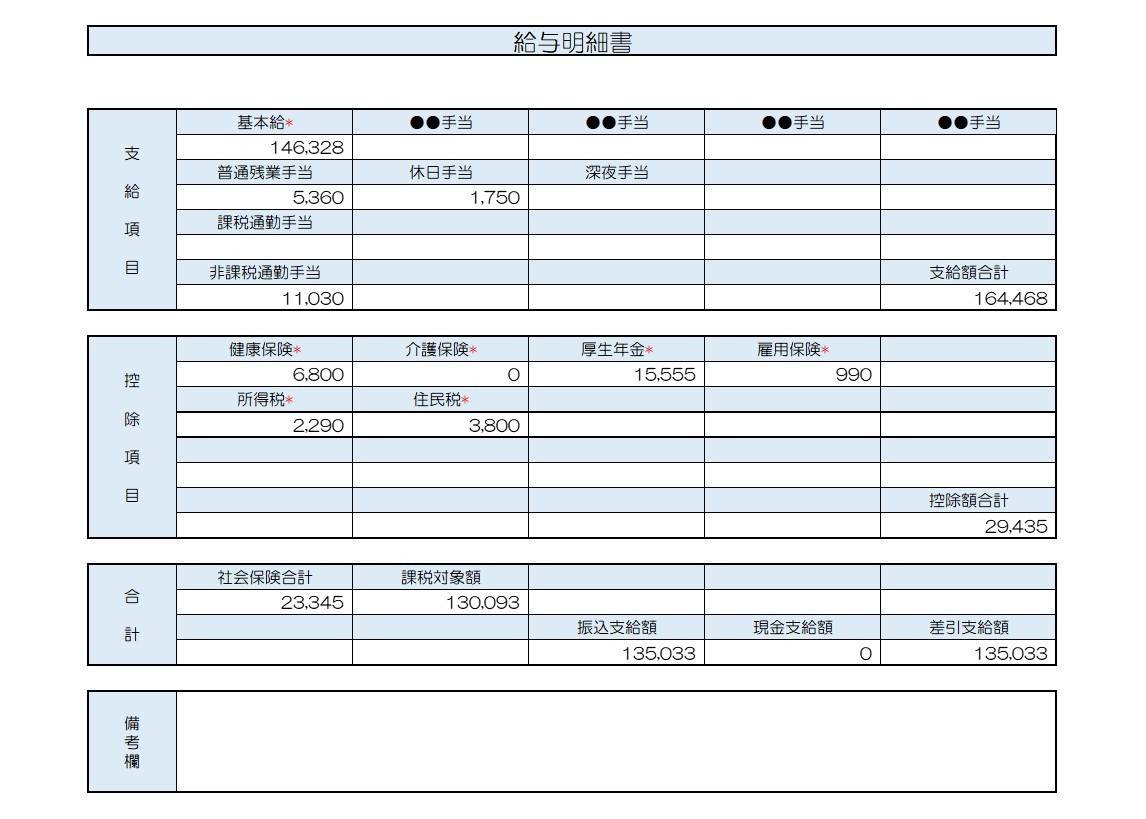 給与明細