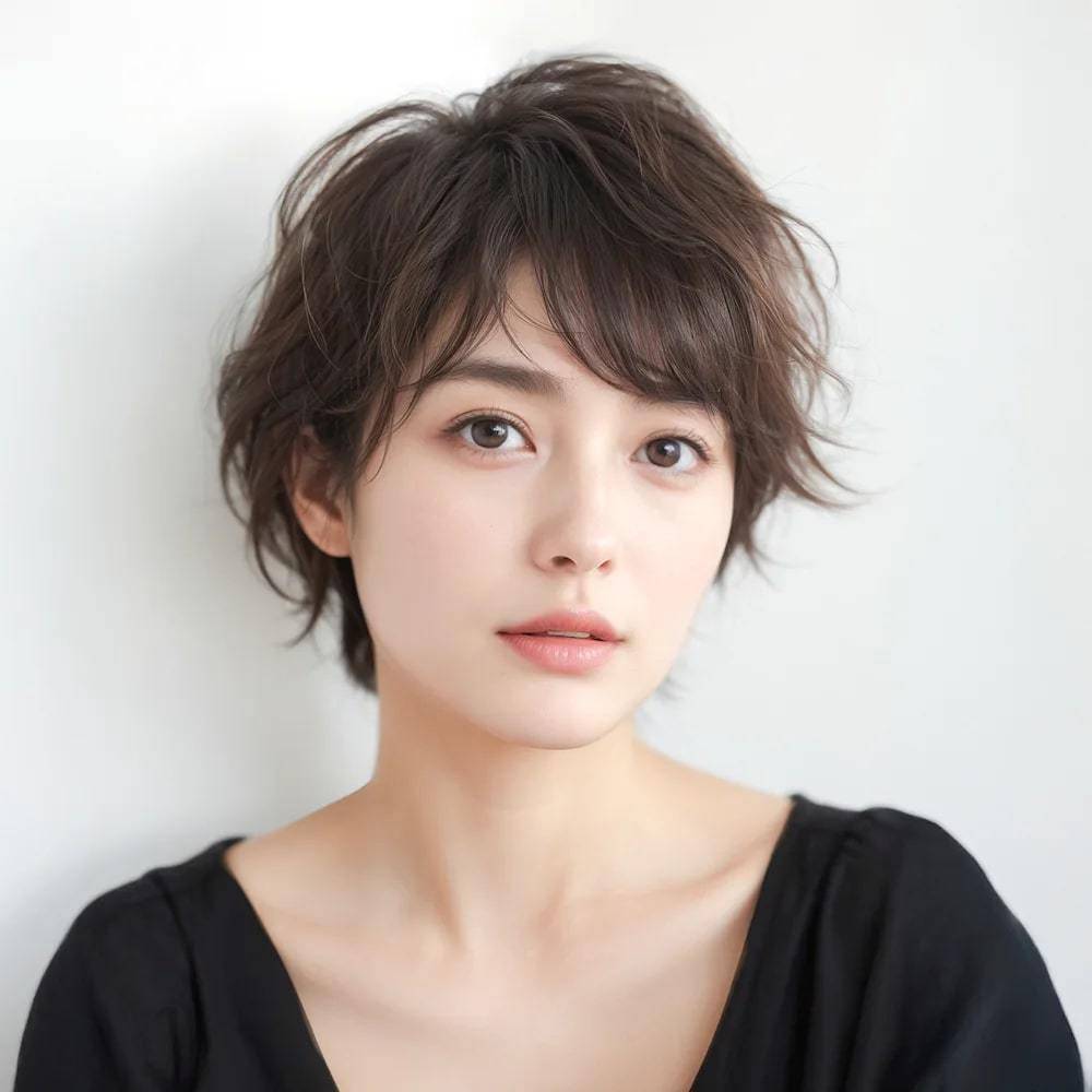 ニュアンスパーマのこなれショート
