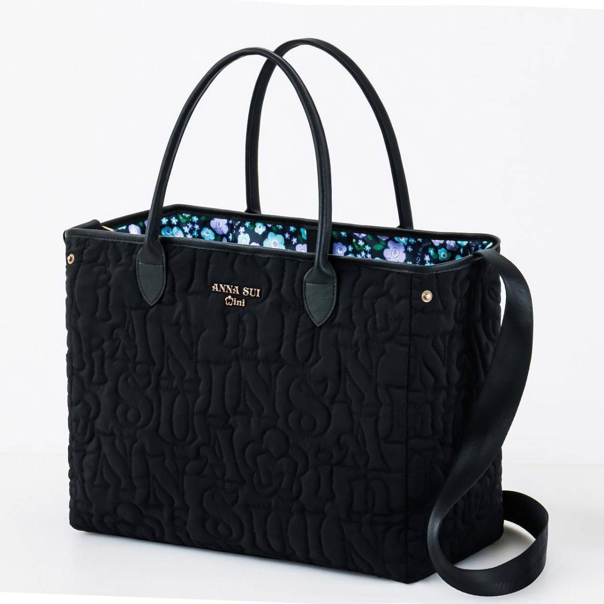 ANNA SUI mini リバーシブルで使えるロゴキルトなトートバッグBOOK