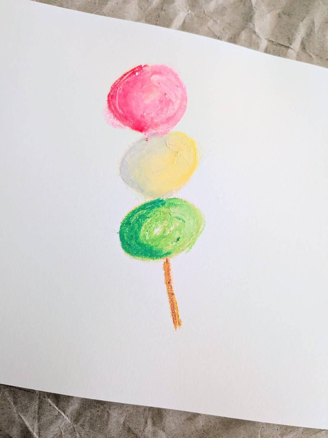 クレパスで描いた絵
