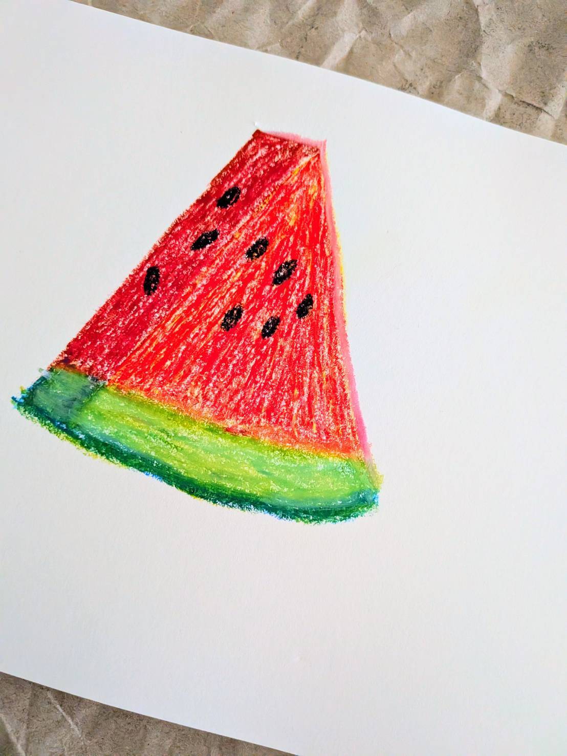 クレパスで描いた絵