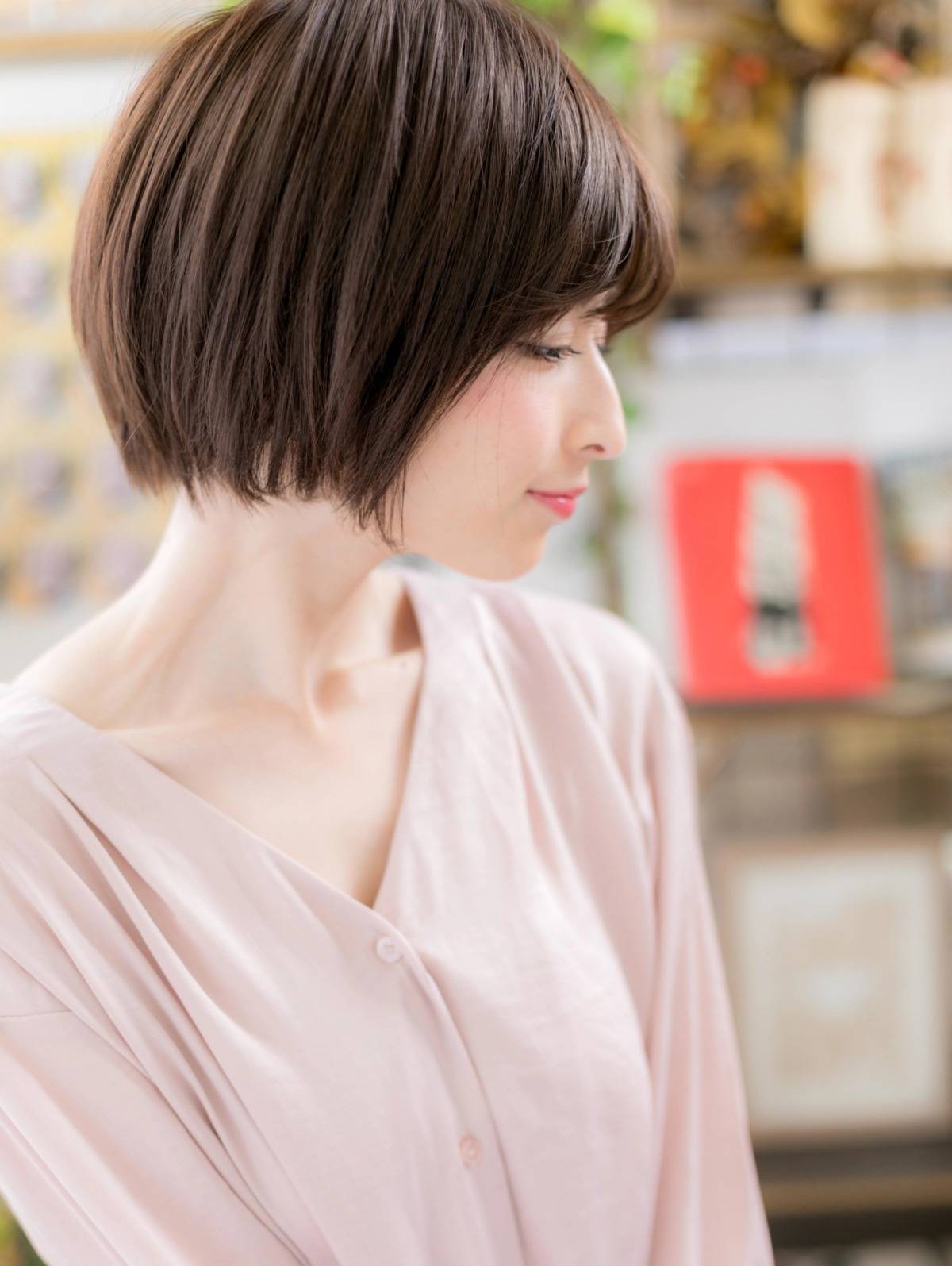 好感度高め前下がりボブ