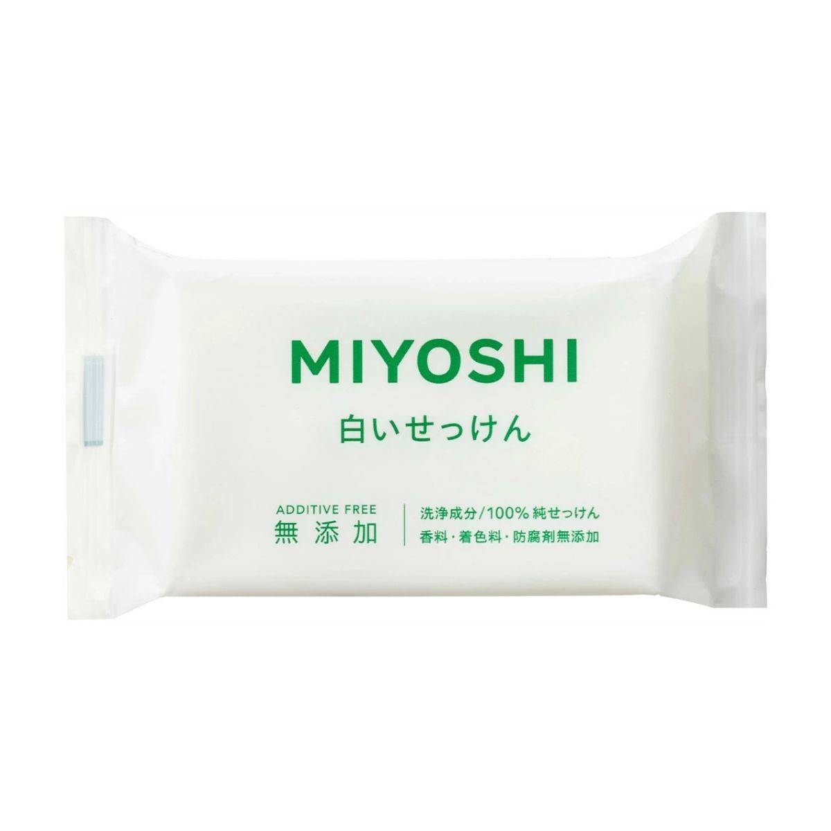 おすすめの固形石鹸 ミヨシ石鹸 無添加 白いせっけん