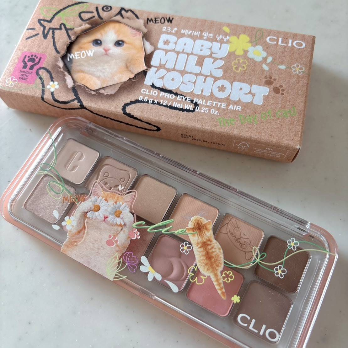CLIO ベイビーコショートッパー プロアイパレット＜23 ベビーミルクニャンニャン＞