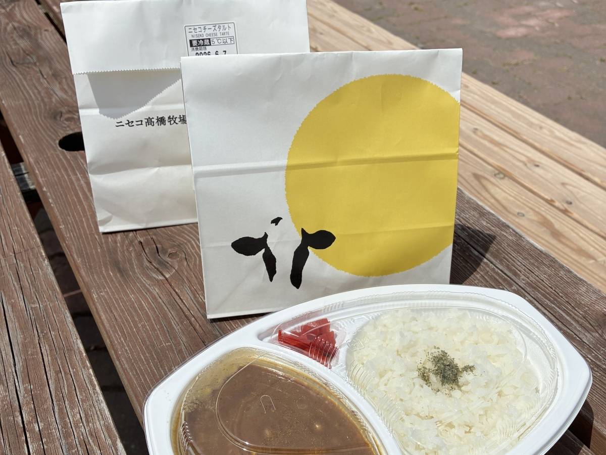 カレーとニセコチーズタルト
