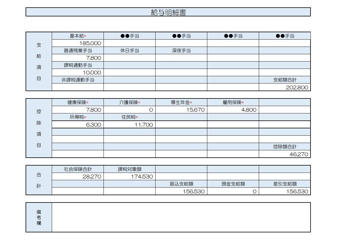 給与明細