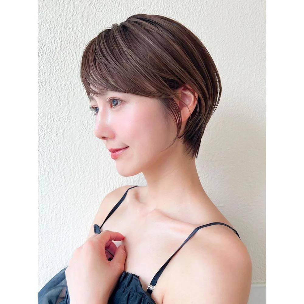 束感のある耳掛けショート