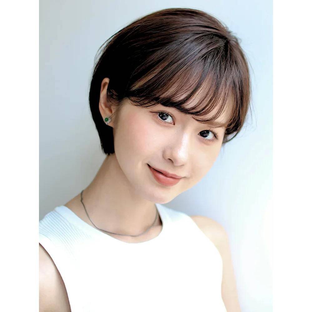 大人可愛い丸みショート