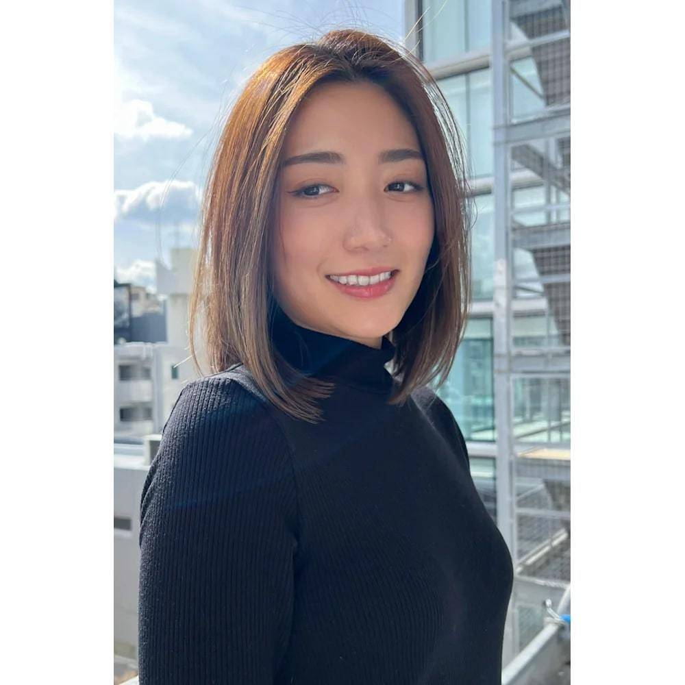 結べる長さのストレートボブ