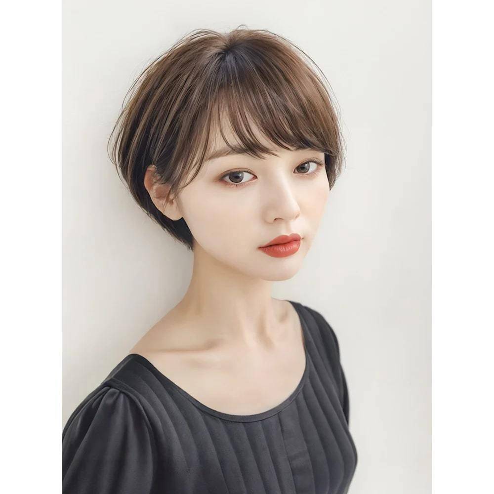 大人可愛い耳掛けマッシュ