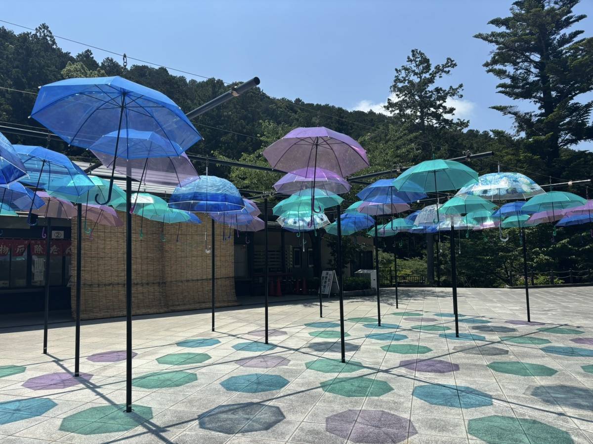 広場　アンブレラスカイ