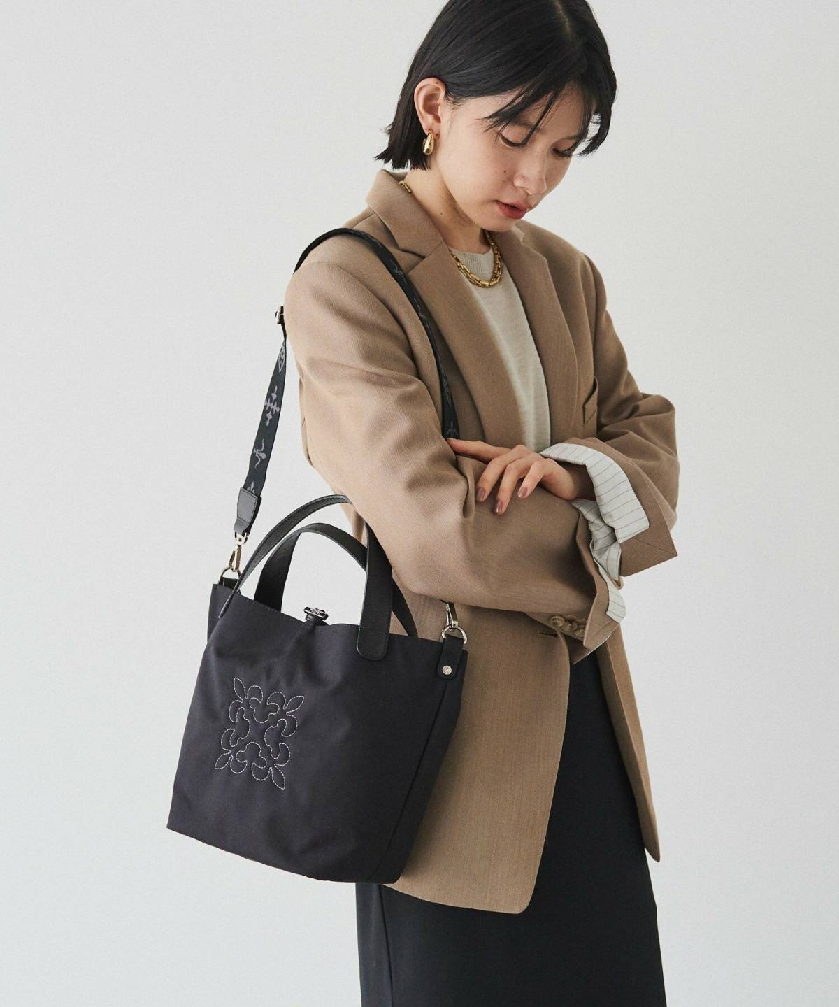 russet 2WAYタウントートバッグ