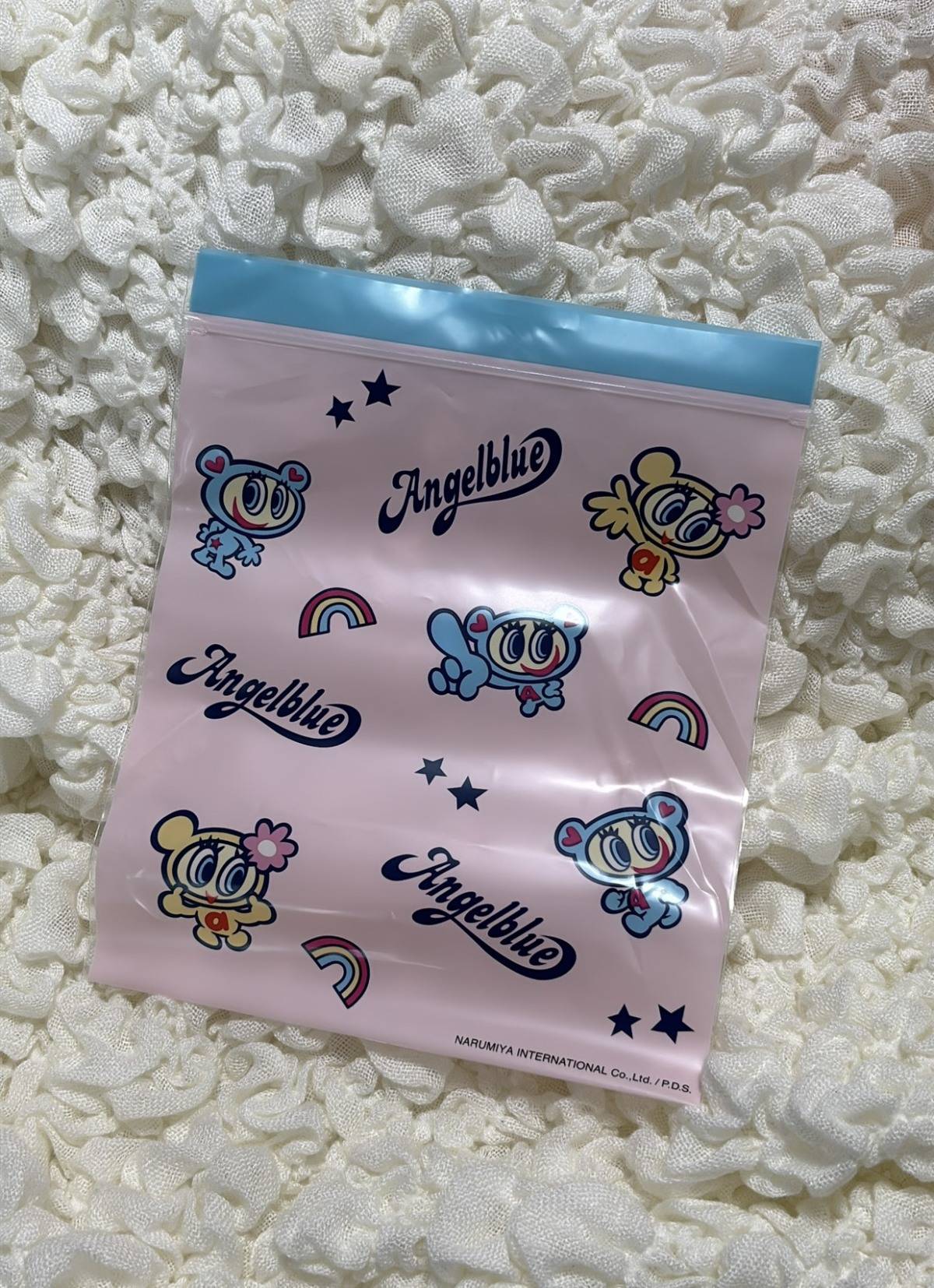 「ANGEL BLUE」のジップバッグ