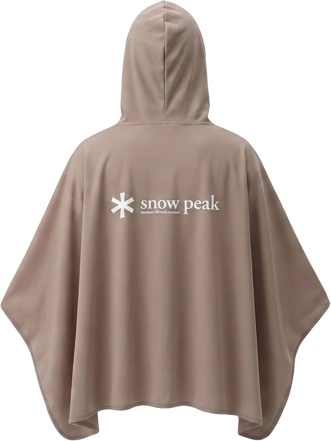 スノーピーク(snow peak) 冷感ポンチョ UVカット 遮熱率42% 気過冷却 Peak Shade ET-26SU009 アウター ポンチョ キャンプ アウトドア メンズ レディース GREIGE/NAVY ワンサイズ