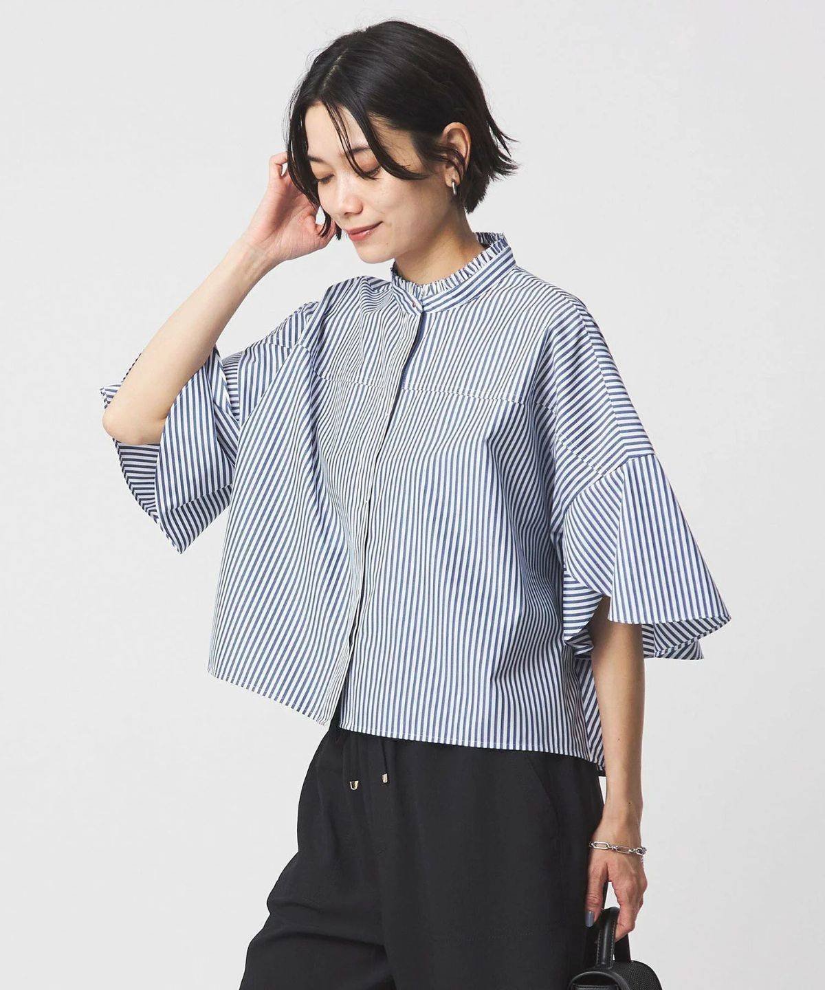 UNITED ARROWS green label relaxing フレアスリーブ ブラウス