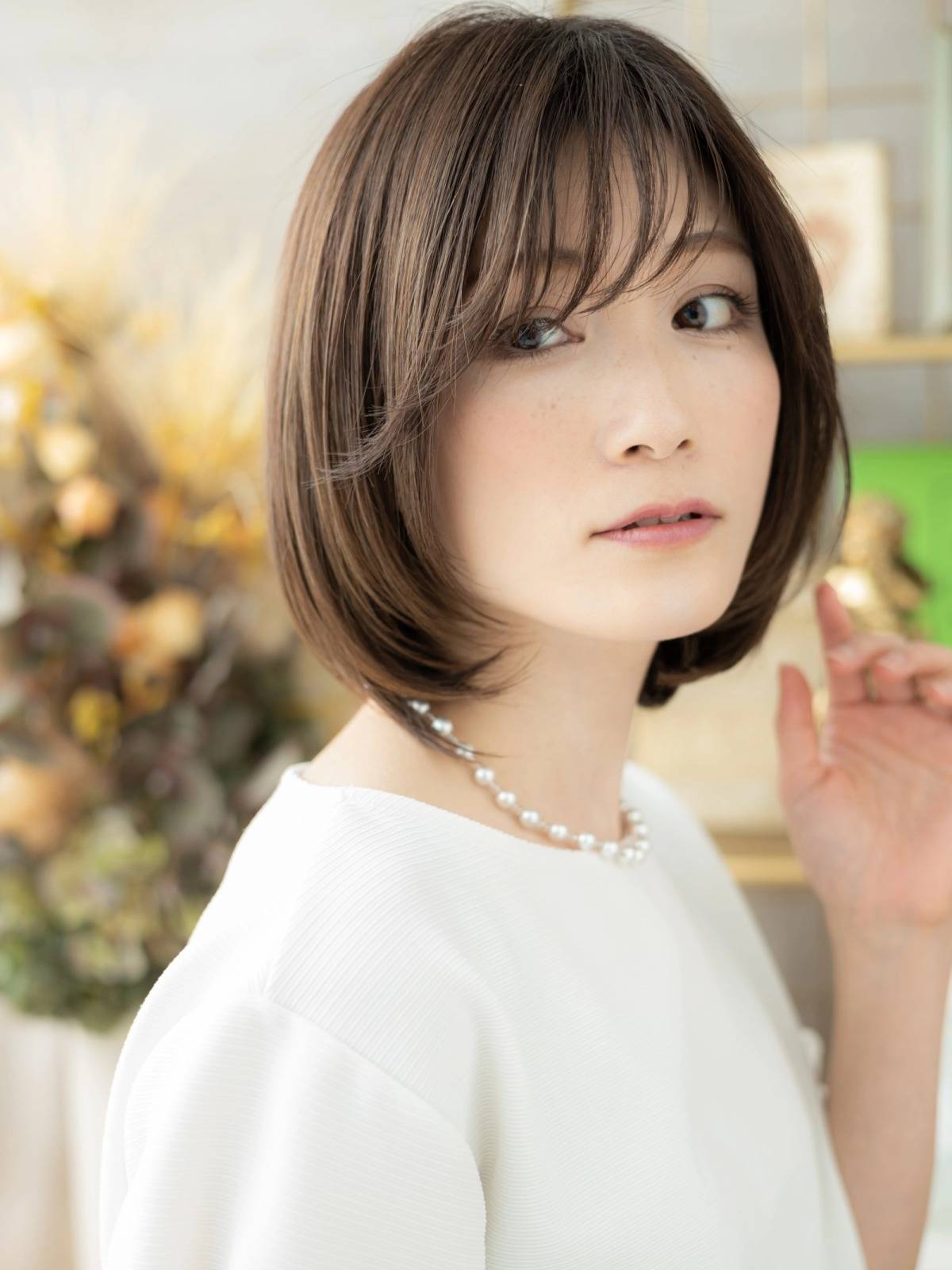 上品見え丸みボブ
