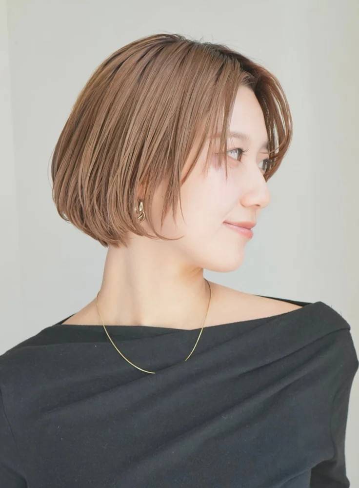 シンプル丸みボブ
